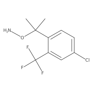 O-{2-[4-chloro-2-(trifluoromethyl)phenyl]propan-2-yl}hydroxylamine Structure