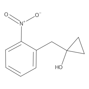 1-[(2-Nitrophenyl)methyl]cyclopropan-1-ol结构式