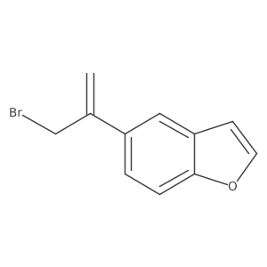 5-(3-Bromoprop-1-en-2-yl)-1-benzofuran Structure