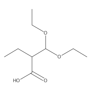 2-(Diethoxymethyl)butanoic acid Structure