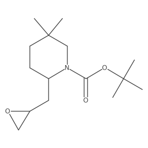 Tert-butyl 5,5-dimethyl-2-[(oxiran-2-yl)methyl]piperidine-1-carboxylate Structure