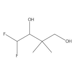4,4-Difluoro-2,2-dimethylbutane-1,3-diol结构式