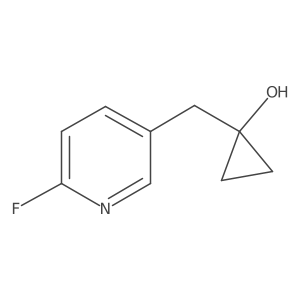 1-[(6-Fluoropyridin-3-yl)methyl]cyclopropan-1-ol结构式