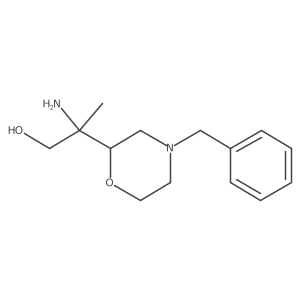 2-Amino-2-(4-benzylmorpholin-2-yl)propan-1-ol结构式