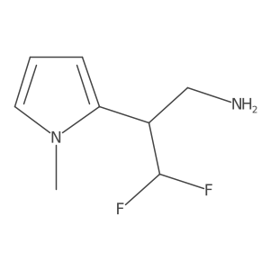 3,3-difluoro-2-(1-methyl-1H-pyrrol-2-yl)propan-1-amine Structure