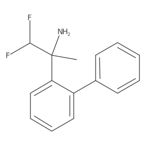 1,1-Difluoro-2-(2-phenylphenyl)propan-2-amine结构式