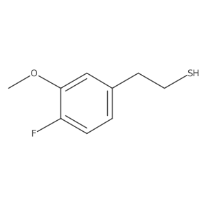 2-(4-Fluoro-3-methoxyphenyl)ethane-1-thiol结构式