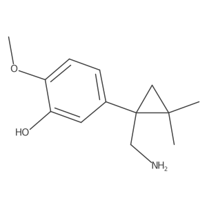 5-[1-(Aminomethyl)-2,2-dimethylcyclopropyl]-2-methoxyphenol Structure