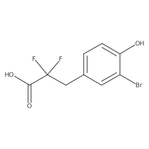 3-(3-Bromo-4-hydroxyphenyl)-2,2-difluoropropanoic acid结构式