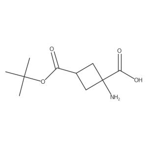 1-Amino-3-[(tert-butoxy)carbonyl]cyclobutane-1-carboxylic acid Structure