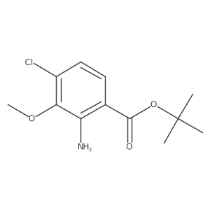 Tert-butyl 2-amino-4-chloro-3-methoxybenzoate结构式