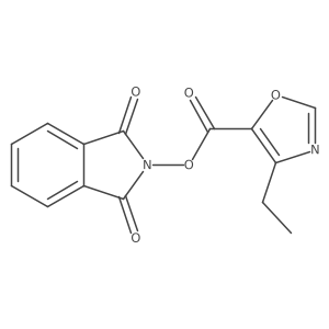 1,3-dioxo-2,3-dihydro-1H-isoindol-2-yl 4-ethyl-1,3-oxazole-5-carboxylate结构式