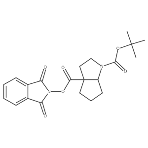 rac-1-tert-butyl 3a-(1,3-dioxo-2,3-dihydro-1H-isoindol-2-yl) (3aR,6aS)-octahydrocyclopenta[b]pyrrole-1,3a-dicarboxylate Structure