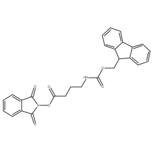 1,3-dioxo-2,3-dihydro-1H-isoindol-2-yl 4-({[(9H-fluoren-9-yl)methoxy]carbonyl}amino)butanoate Structure