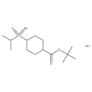 Tert-butyl 4-(dimethylaminosulfonimidoyl)piperazine-1-carboxylate;hydrochloride Structure