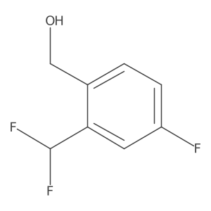 [2-(Difluoromethyl)-4-fluorophenyl]methanol Structure