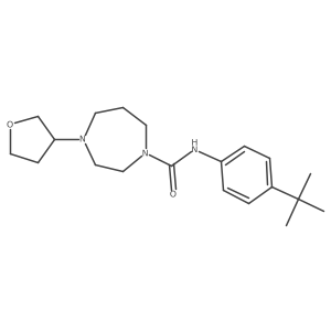 N-(4-tert-butylphenyl)-4-(oxolan-3-yl)-1,4-diazepane-1-carboxamide Structure