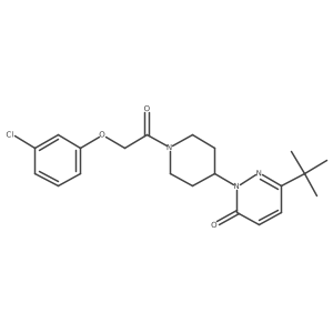 6-Tert-butyl-2-{1-[2-(3-chlorophenoxy)acetyl]piperidin-4-yl}-2,3-dihydropyridazin-3-one Structure