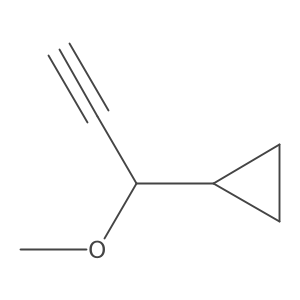 (1-Methoxyprop-2-yn-1-yl)cyclopropane结构式