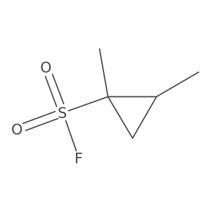 rac-(1R,2R)-1,2-dimethylcyclopropane-1-sulfonyl fluoride Structure