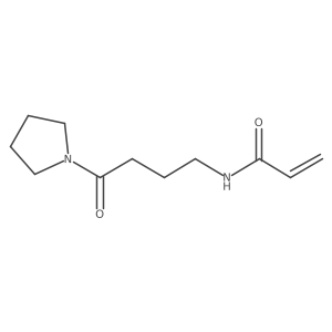 N-(4-Oxo-4-pyrrolidin-1-ylbutyl)prop-2-enamide结构式