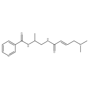 (2E)-4-(dimethylamino)-N-{2-[(pyridin-3-yl)formamido]propyl}but-2-enamide结构式