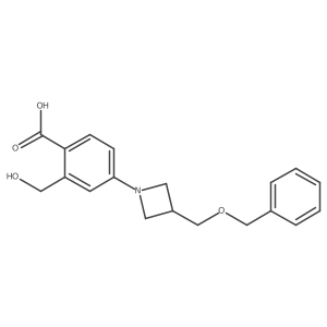 4-(3-((Benzyloxy)methyl)azetidin-1-yl)-2-(hydroxymethyl)benzoic acid结构式