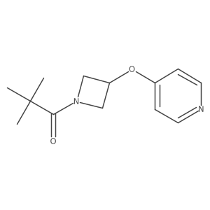 2,2-Dimethyl-1-(3-pyridin-4-yloxyazetidin-1-yl)propan-1-one结构式
