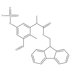 (9H-fluoren-9-yl)methyl N-{5-[(fluorosulfonyl)oxy]-3-formyl-2-methylphenyl}-N-methylcarbamate Structure