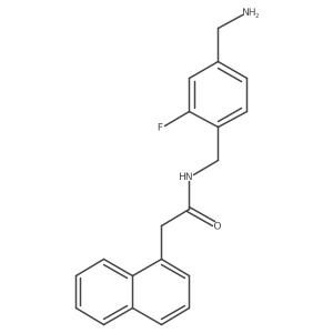 N-{[4-(aminomethyl)-2-fluorophenyl]methyl}-2-(naphthalen-1-yl)acetamide Structure
