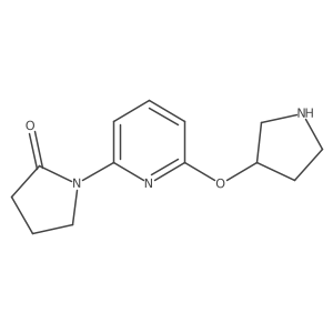 1-[6-(Pyrrolidin-3-yloxy)pyridin-2-yl]pyrrolidin-2-one Structure