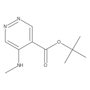 Tert-butyl 5-(methylamino)pyridazine-4-carboxylate Structure