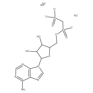 Adenosine 5'-methylenediphosphate (sodium salt)结构式
