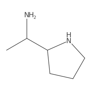 1-[(2R)-pyrrolidin-2-yl]ethan-1-amine结构式