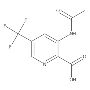 3-Acetamido-5-(trifluoromethyl)picolinic acid Structure