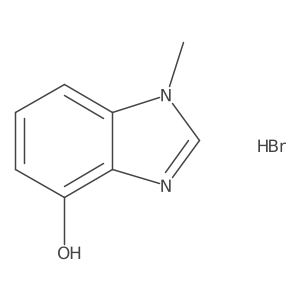 1-methyl-1H-1,3-benzodiazol-4-ol hydrobromide结构式