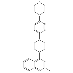 4-[6-(4-{2-Methylpyrido[3,4-d]pyrimidin-4-yl}piperazin-1-yl)pyridazin-3-yl]morpholine结构式