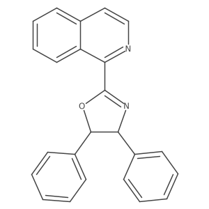 (4R,5S)-2-(Isoquinolin-1-yl)-4,5-diphenyl-4,5-dihydrooxazole结构式