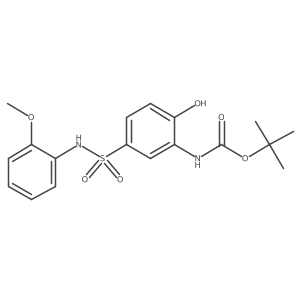 tert-butyl N-{2-hydroxy-5-[(2-methoxyphenyl)sulfamoyl]phenyl}carbamate Structure