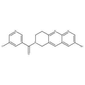 3-{3-bromo-6H,7H,8H,9H-pyrido[2,3-b]1,6-naphthyridine-7-carbonyl}-5-fluoropyridine Structure
