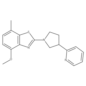4-Methoxy-7-methyl-2-[3-(pyridin-2-yl)pyrrolidin-1-yl]-1,3-benzothiazole Structure