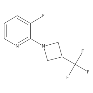 3-Fluoro-2-[3-(trifluoromethyl)azetidin-1-yl]pyridine结构式