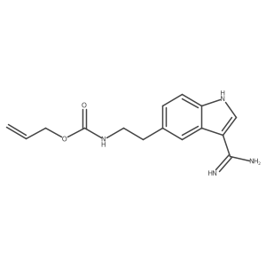 Carbamic acid, [2-[3-(aminoiminomethyl)-1H-indol-5-yl]ethyl]-, 2-propenyl ester结构式