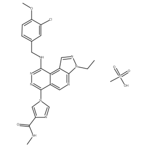 BMS-341400 methanesulfonate结构式