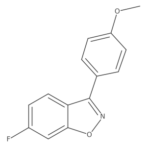 6-Fluoro-3-(4-methoxy-phenyl)-benzo[d]isoxazole Structure