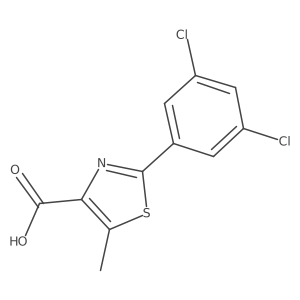 2-(3,5-Dichlorophenyl)-5-methyl-4-thiazolecarboxylic acid结构式