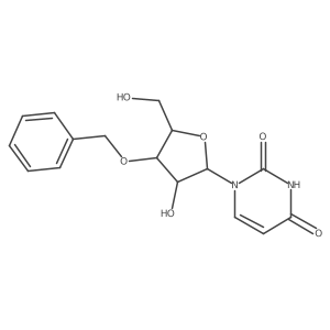 1-[3-O-(Phenylmethyl)-I(2)-L-ribofuranosyl]-2,4(1H,3H)-pyrimidinedione Structure