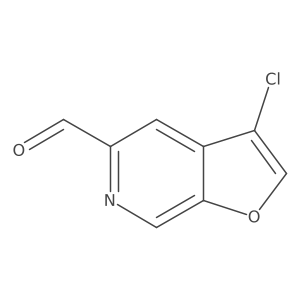 3-Chlorofuro[2,3-c]pyridine-5-carbaldehyde结构式