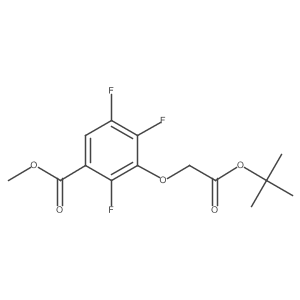 3-Tert-butoxycarbonylmethoxy-2,4,5-trifluorobenzoic acid methyl ester结构式