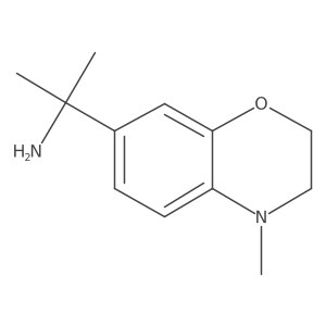 3,4-Dihydro-I+/-,I+/-,4-trimethyl-2H-1,4-benzoxazine-7-methanamine Structure